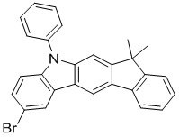 2-Bromo-5,7-dihidro-7,7-dimetil-5-fenilindeno2,1-bcarbazol CAS: 1257220-44-2